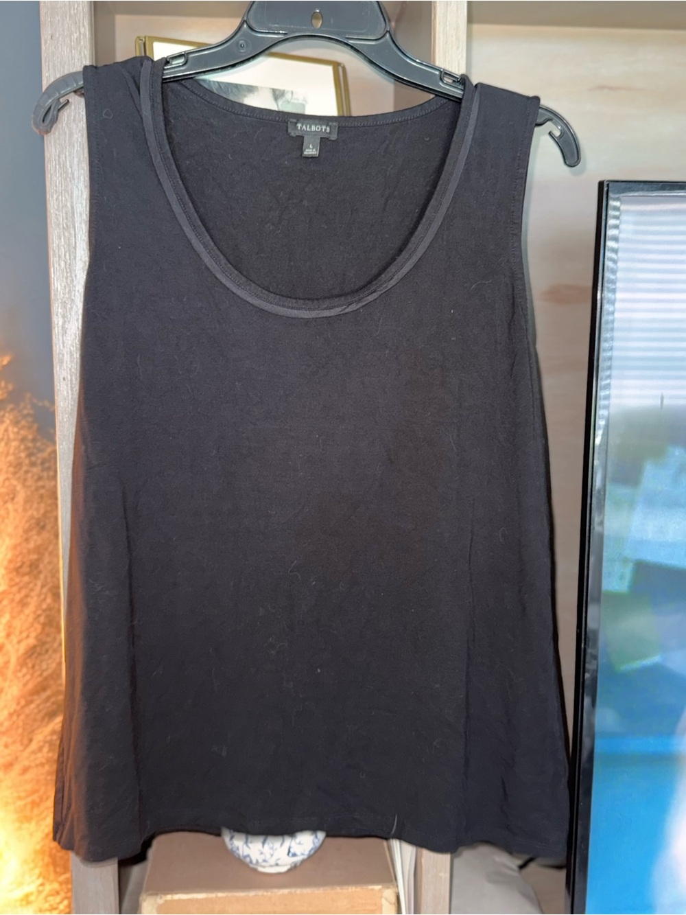 Talbots Black Scoop Neck Tank Top